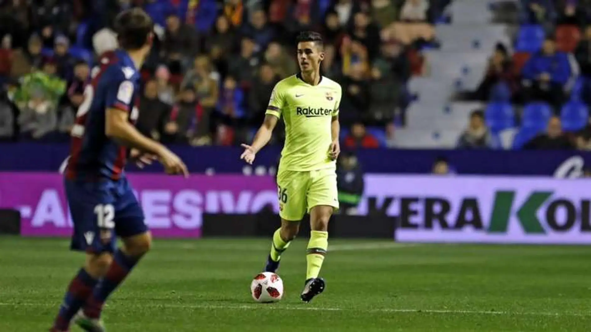 Juan Brandáriz, Chumi, durante el partido del Barça ante el Levante en Copa Juan Brandáriz, Chumi, durante el partido del Barça ante el Levante en Copa