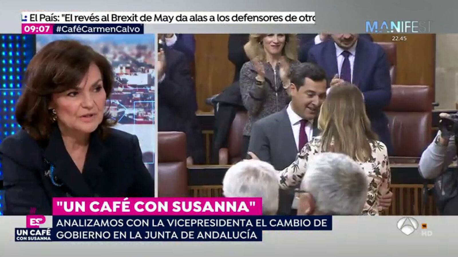 Carmen Calvo, vicepresidenta del Gobierno: 