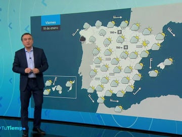 Se extienden las lluvias mientras se intensifican las heladas en el interior peninsular