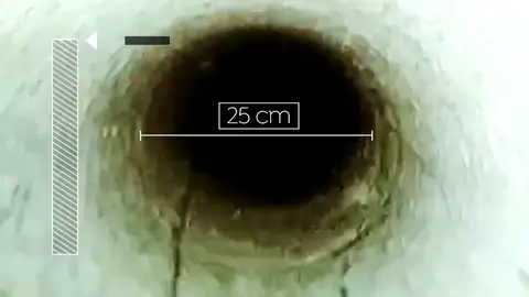 Imagen del pozo donde está atrapado Julen Imagen del pozo donde está atrapado Julen