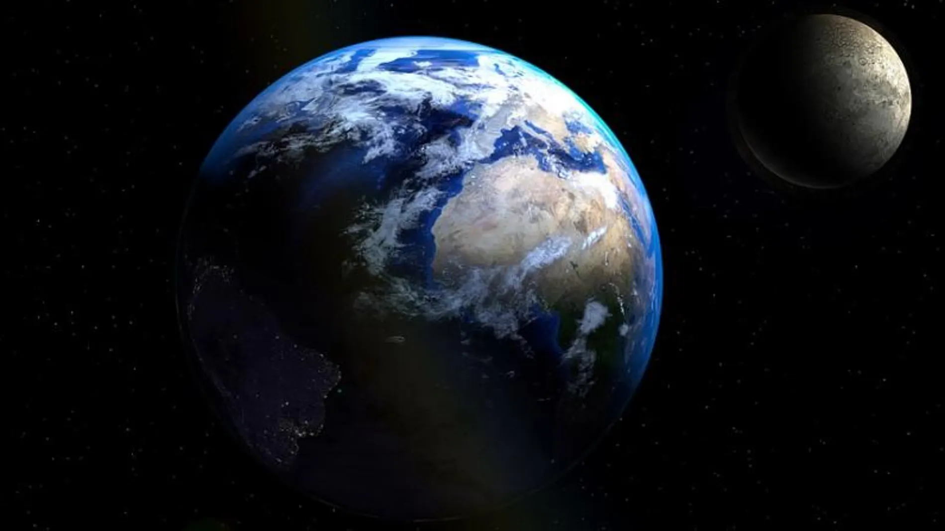 Foto de la Tierra y la Luna captada por la NASA Foto de la Tierra y la Luna captada por la NASA