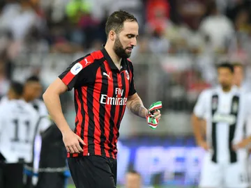 Gonzalo Higuaín, en la Supercopa de Italia Gonzalo Higuaín, en la Supercopa de Italia