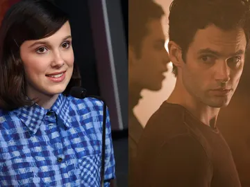Millie Bobby Brown y Penn Badgley Millie Bobby Brown y Penn Badgley