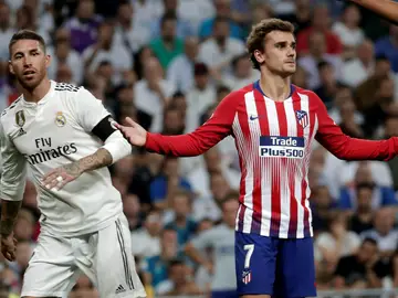 Sergio Ramos y Antoine Griezmann Sergio Ramos y Antoine Griezmann