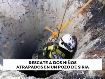 Rescatan a dos hermanos atrapados en un pozo en Siria Rescatan a dos hermanos atrapados en un pozo en Siria