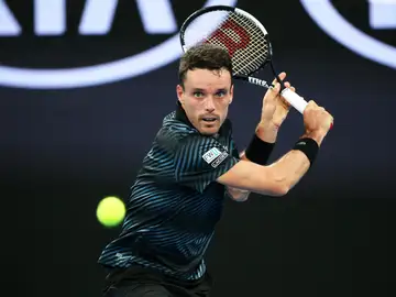 Bautista, en el partido contra Khachanov Bautista, en el partido contra Khachanov