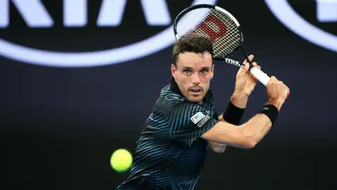 Bautista, en el partido contra Khachanov Bautista, en el partido contra Khachanov