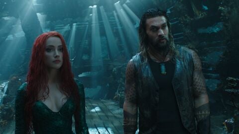 Amber Heard y Jason Momoa en 'Aquaman'