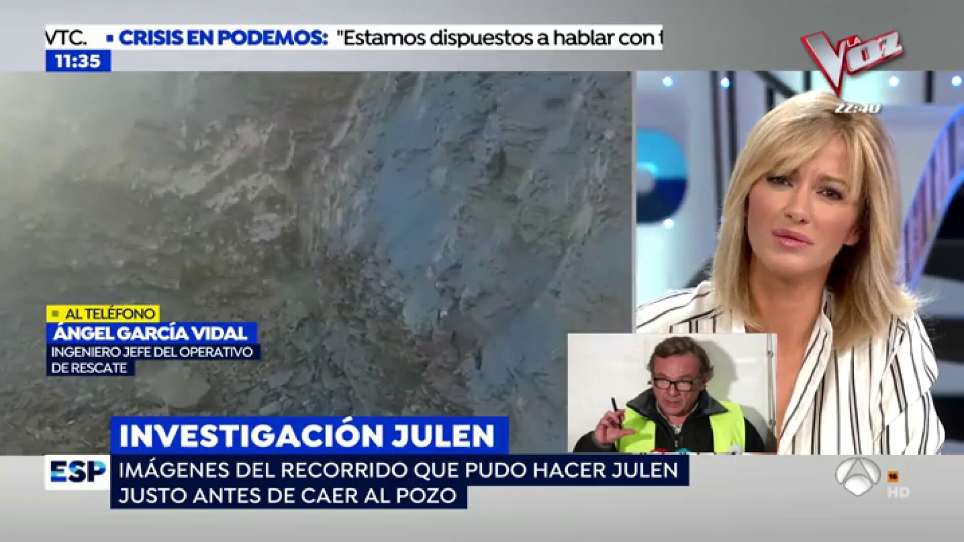 Habla el ingeniero jefe del rescate de Julen