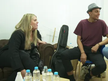 Rolita, un torbellino de alegría y buen feelling con los compañeros de ‘La Voz’ Rolita, un torbellino de alegría y buen feelling con los compañeros de ‘La Voz’