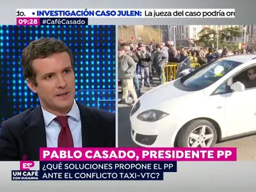 Pablo Casado: "Propongo una liberalización del sector del taxi" Pablo Casado: "Propongo una liberalización del sector del taxi"