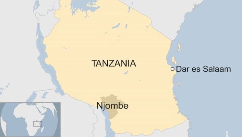 Mapa de Tanzania