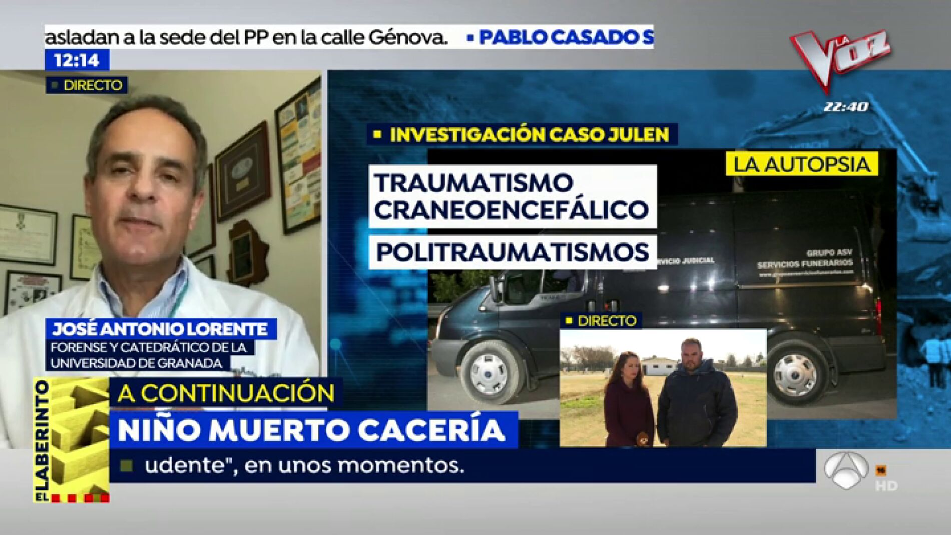 El forense asegura que la ca&iacute;da de Julen es compatible con golpes en la cabeza