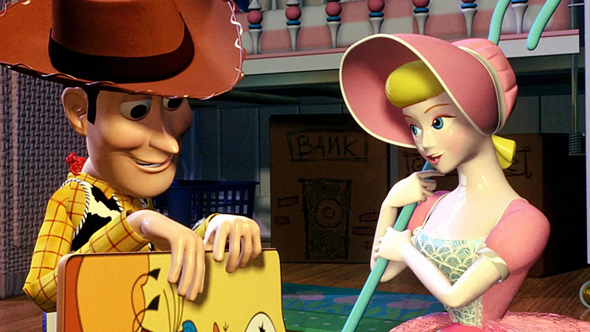 Bo Peep y Woody en 'Toy Story'