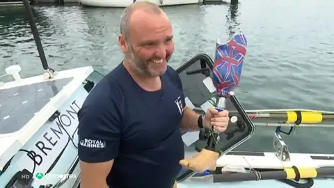 Lee Spencer, el exmarine sin una pierna en busca de una hazaña en el Atlántico Lee Spencer, el exmarine sin una pierna en busca de una hazaña en el Atlántico