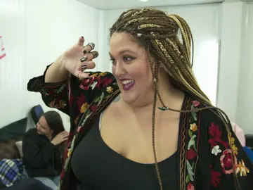 Adriana Rosa Galán, en el ensayo: "He sentido como el poder de 'La Voz' se ha apoderado de mí" Adriana Rosa Galán, en el ensayo: "He sentido como el poder de 'La Voz' se ha apoderado de mí"
