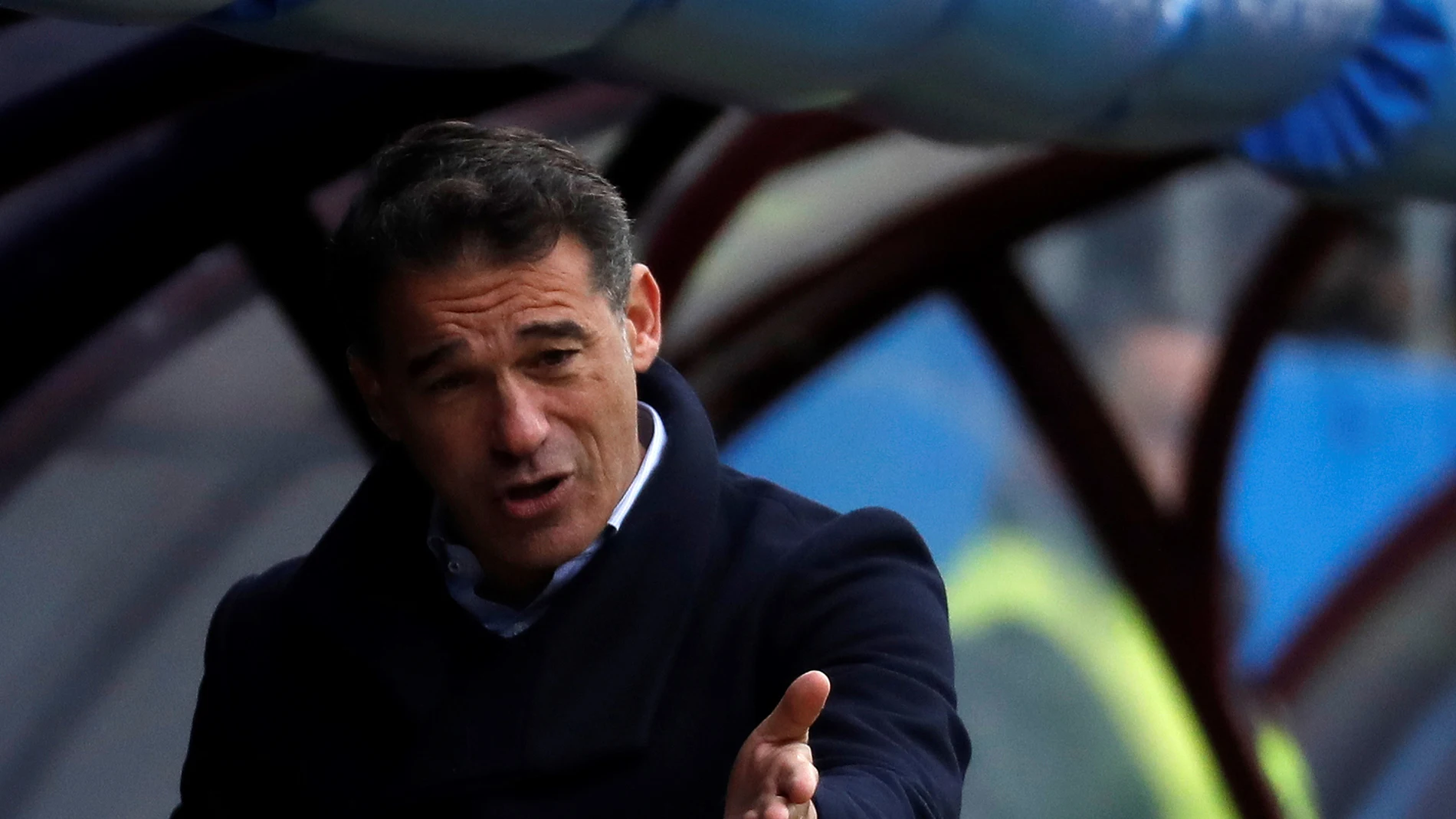 Luis García Plaza, durante un partido del Villarreal Luis García Plaza, durante un partido del Villarreal