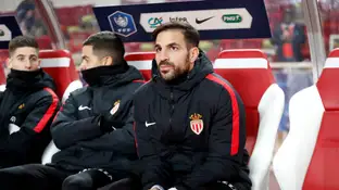 Cesc Fàbregas, en el banquillo Cesc Fàbregas, en el banquillo