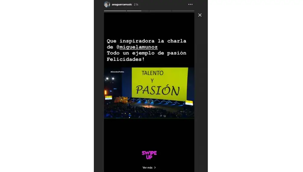 El mensaje de Ana Guerra a Miguel Ángel Muñoz El mensaje de Ana Guerra a Miguel Ángel Muñoz
