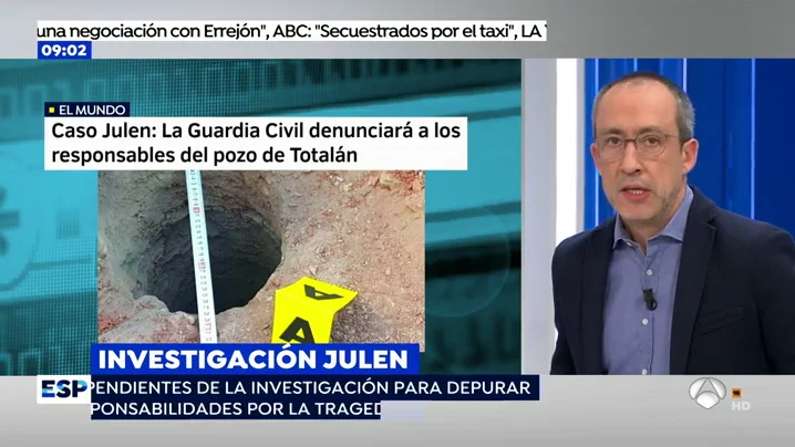 La Guardia Civil denunciará al tío de Julen por el pozo ilegal en la finca de Totalán La Guardia Civil denunciará al tío de Julen por el pozo ilegal en la finca de Totalán