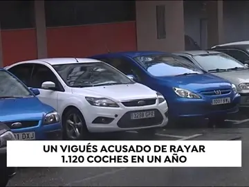 Un vigués, acusado de rayar más de mil coches en un año Un vigués, acusado de rayar más de mil coches en un año