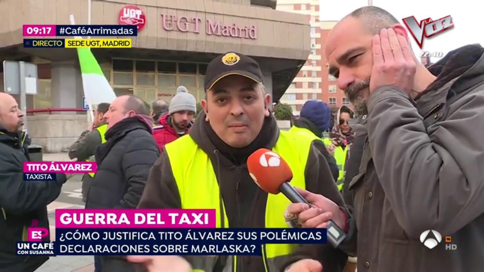 El reproche de Susanna Griso a Tito Álvarez por sus palabras contra Marlaska en la huelga del taxi: 