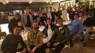 Los jugadores del Real Madrid, en el restaurante Bibo