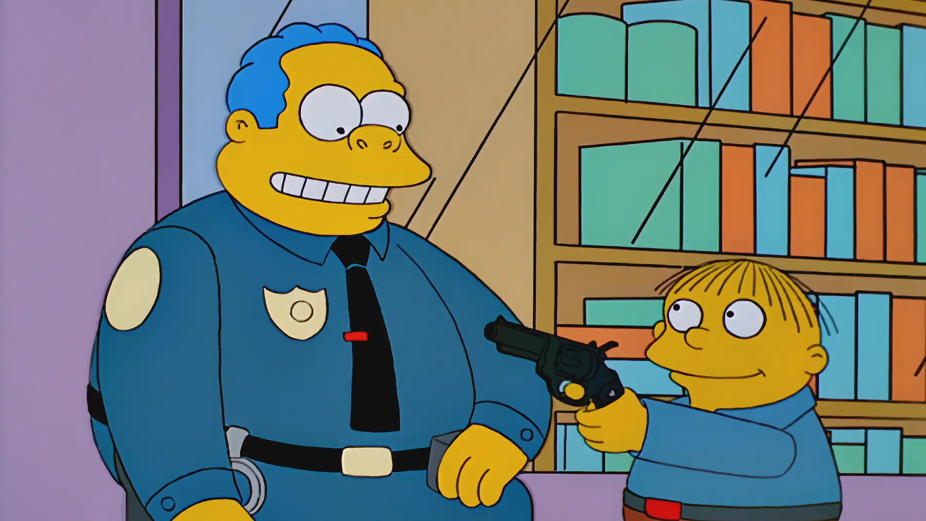 Ralph y el jefe Wiggum en 'Los Simpson'