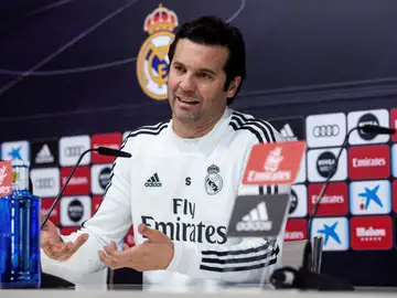 Santiago Solari, en rueda de prensa Santiago Solari, en rueda de prensa