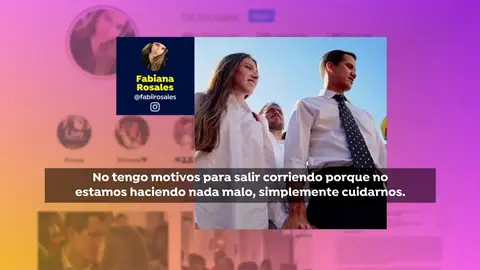 FABIANA ROSALES: "No estamos haciendo nada malo" FABIANA ROSALES: "No estamos haciendo nada malo"