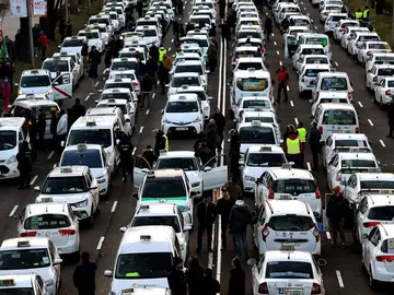 Huelga de Taxis en Madrid Huelga de Taxis en Madrid