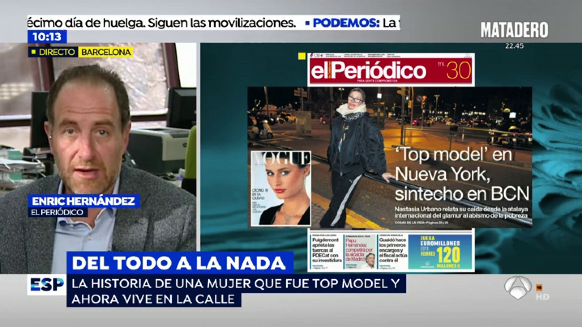 Natasia Urbano, un matrimonio desgraciado la convirti&oacute; en una 'sintecho' despu&eacute;s de ser 'top model' en Nueva York