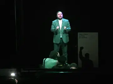 Junqueras se hace presente en holograma Junqueras se hace presente en holograma