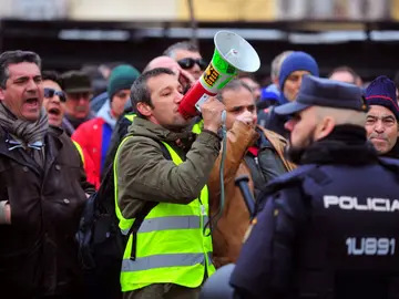 Los taxistas madrileños continuan su cierre patronal iniciado hace diez días Los taxistas madrileños continuan su cierre patronal iniciado hace diez días