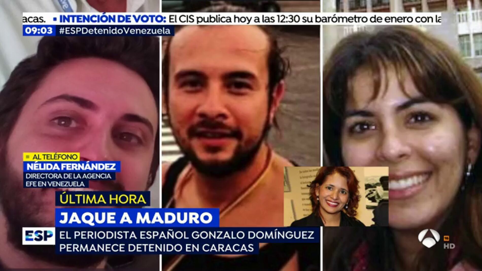 La directora de EFE Venezuela confirma la detenci&oacute;n de un periodista espa&ntilde;ol: "Esto ha sido un secuestro"