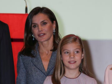La reina Letizia y la infanta Sofía 