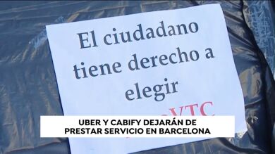 Uber y Cabify ponen fin a sus servicios en Barcelona a partir del 1 de febrero