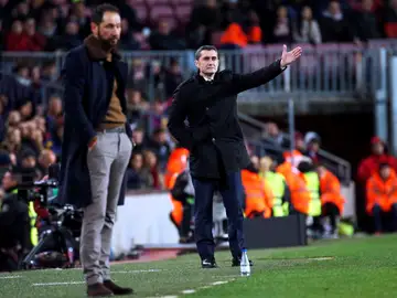 Ernesto Valverde, en la banda del Camp Nou Ernesto Valverde, en la banda del Camp Nou