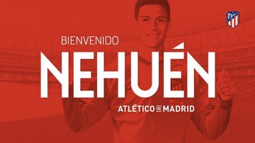 El Atlético anuncia la llegada de Nehuén Pérez