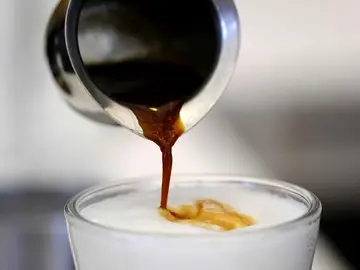 Imagen de un café con leche Imagen de un café con leche