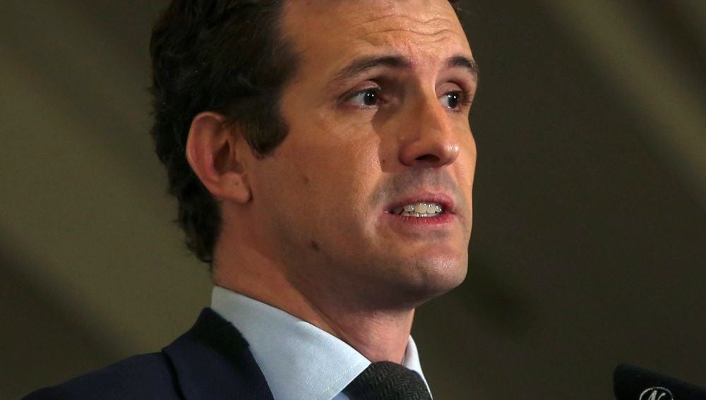 El presidente del Partido Popular, Pablo Casado