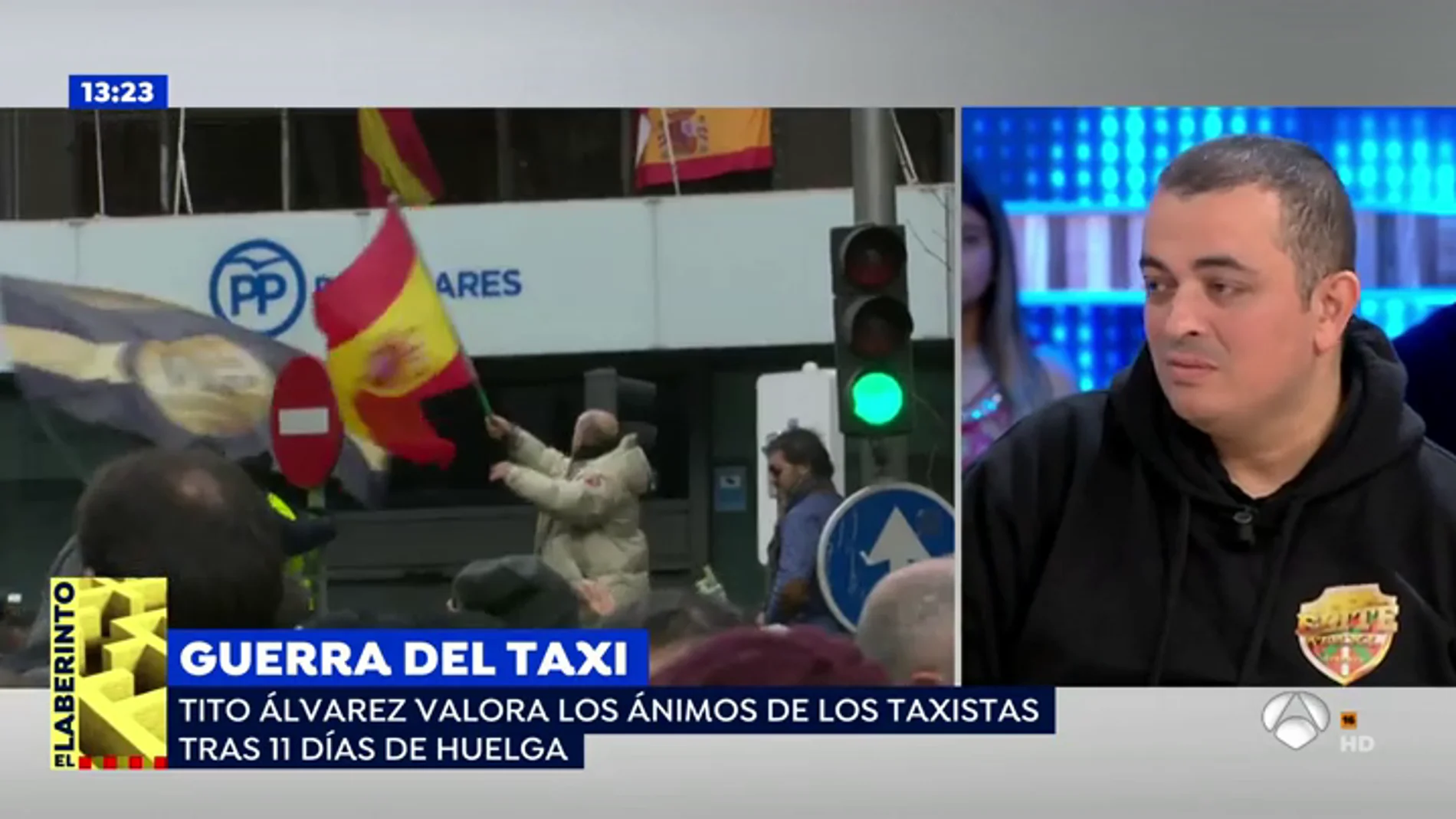 Tito Álvarez, portavoz de Élite Taxi Barcelona, confiesa que ha recibido ofertas para entrar en política