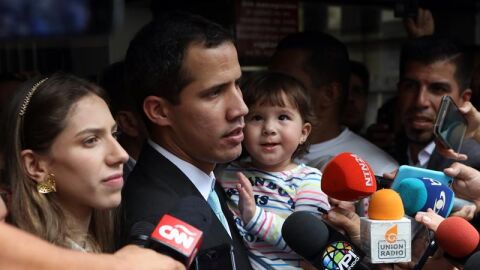 El jefe del Parlamento, Juan Guaid&oacute;