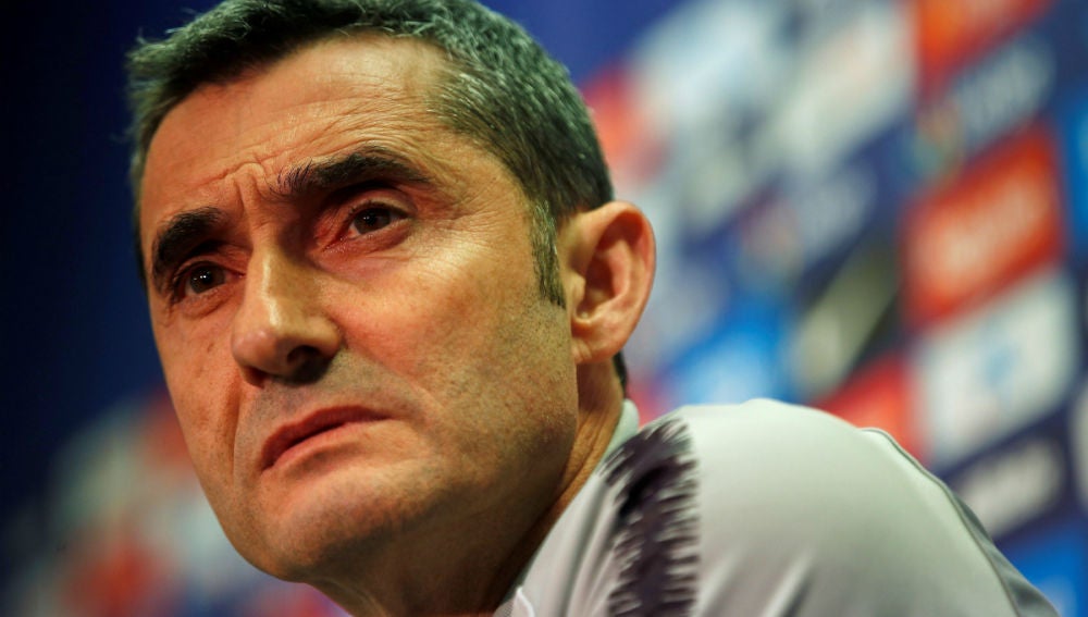 Ernesto Valverde, en rueda de prensa