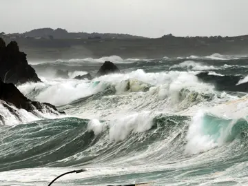 Vista de la costa noroeste de Coruña, en Meirás Vista de la costa noroeste de Coruña, en Meirás