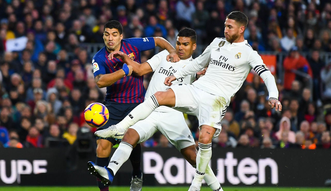 Momento del Barcelona - Real Madrid Momento del Barcelona - Real Madrid