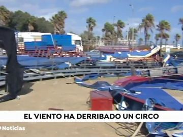 El temporal de agua y viento Helena deja sin luz y agua a todo Andújar (Jaén)