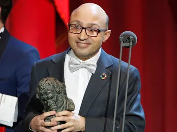 Jesús Vidal con su Goya a Mejor Actor Revelación Jesús Vidal con su Goya a Mejor Actor Revelación