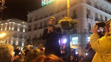 Rivera, en la manifestación a favor de Guaidó en Madrid: 