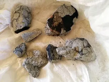 Trozos del meteorito caído en Cuba Trozos del meteorito caído en Cuba